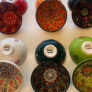 Decorative Turkish Ceramic Bowl, Salad Bowl , Large Ceramic Bowl, Meze bowl